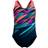 Speedo Kid's Digi Placement Splashback Swimsuit - DarkTeal/Coral (800262518192)