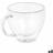 Vivalto Transparent Borosilicate Glass Tea and Coffee Cup 140 ml Set of 6 Mug