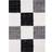 THE RUGS Myshaggy Geometric Design 381 Rectangle Grey, White, Black 200x290cm