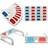 Andoer 3D Cardboard Glasses Red & Cyan 4 Pcs