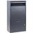 Wiltec Parcel Drop Box 41x22x75cm in Grey