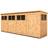 Empire Sheds 16 x 4ft Tongue and Groove Wooden Pent Garden Shed Brown (Building Area )