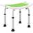 Homcom Adjust Aluminium Bath Stool Shower Non-Slip with Green