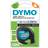 DYMO LetraTag Tape Plastic 12mmx4m Black on Silver