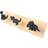 Tlily Kids Dinosaur Coat Hooks Wooden Door Hanger