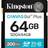 Kingston 64GB Canvas Go Plus SD Memory Card