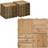 OutSunny 27 Pcs Wooden Interlocking Decking Tiles 30 x 30 cm
