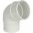 FloPlast White Round Gutter Pipe 112 Offset Bend 68mm