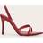 PrettyLittleThing Red Pu Point Toe Sling Back High Stiletto Heel Sandals - Red