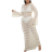 Shein Cottnline Long Sleeve Crochet Jacquard Dress As Cover
