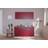 Respekta Küchenzeile KB150WR 150 cm - Rot/Weiß