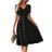 Shein Womens Elegant VNeck Short Sleeve Green ALine Dress