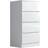 Zipcode Design Carlton 4 Tallboy Drawers 77cm H X 40cm W X 40cm D Chest of Drawer 40x77cm