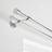 Dunelm Trinity Double Layer Extendable Metal Eyelet Curtain Pole - Chrome