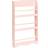 Beliani Wall Bookshelf Hanging Pine 3 Tier Kids Room Pastel Pink Liloet