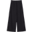 Stradivarius Tall Byxor Med Vida Ben Och Veck - Svart/A