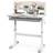 Costway Kids Study Desk Height Adjustable Children Writing Table Grey