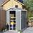 OutSunny 4 x 6ft Plastic Garden Shed with Floor (Building Area )