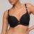 Marie Jo Emly Heart Shape Padded Bikini Top - Black
