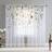 Fereyis Fereyis Floral Sheer Curtains 84 inch Length - Set of 254x84"