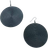 Shein 1pair Fashionable Simple Geometric Statement Round Plate Circle Earrings