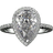 Shein pc Brides Fashionable Full Rhinestone Creative Water Drop Shaped Cubic Zirconia Wedding Ring Womens Wedding Jewelry Royal