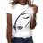 Shein Figure Graphic Round Neck Tee