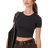ASOS DESIGN Fitted Crop T-Shirt - Black