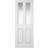 Wickes Chester White Clear Glazed Grained Interior Door Clear Glass (76.2x198.1cm)