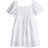 H&M Pige Hvid Kjole bomuld med broderie anglaise