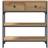 vidaXL Console Table Artisan Egetræ Massivt Medium Opbevaring Konsolbord