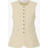 Selected SLFIluna SL Buttoned Pocket Vest - Beige