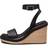Calvin Klein Leather Espadrille Wedge Sandals