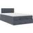 vidaXL Ottoman-Bett mit Matratze & LEDs 120x190 cm Samt Bettrahmen