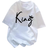Shein Tween Boys Casual Simple King Printed Short Sleeve TShirt For Summer