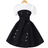 Shein Tween Girl Sommar Kortrmad TurnDown Krage Splice Casual Dress med skrp
