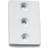 Habo Fästbricka 1104 Vit SB 2st 39x65mm