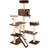 Zooplus Gingerbread House with Ramp 165x86x98cm Dark Brown