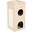 Zooplus H77xL39xB39cm Soft'n Scratchy beige/hvid kattetårn