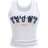 Shein Womens Slim Fit Letter Print Tank Top