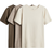 H&M T-shirts 3-pack - Light Beige/Dark Beige (0568593065)