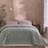 Dunelm Helston Bedspread Green (235x235cm)