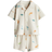 H&M Terry Resort Shirt & Shorts Set 2-piece - Light Beige/Dinosaurs (1268798001)