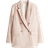 H&M Linen Blend Blazer - Light Dusty Pink