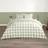 OHS Gingham Reversible Duvet Cover Green (200x135cm)