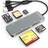 Nordic 5 i 1 kortleser USB-A USB-C Lightning SD TF CF XD MS 2TB UHS-I