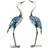 OutSunny Crane Garden Ornaments 2 Pcs Garden Statue Set