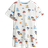 H&M Printed Jersey Pyjamas - Cream/Cars (1271570003)