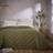 Dunelm Helston Bedspread Green (235x235cm)