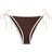 H&M Tie Tanga Bikini Bottoms - Dark Brown/White